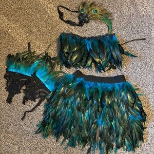 Peacock Feather Costume Set